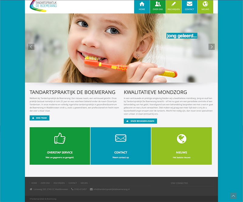 website tandarts deboemerang waddinxveen online